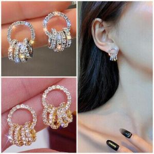 My Favoe Shop  jewelry /תכשיטים  925 Silver,Gold Engagement Drop Earrings Creative Cubic Zirconia Women Jewelry